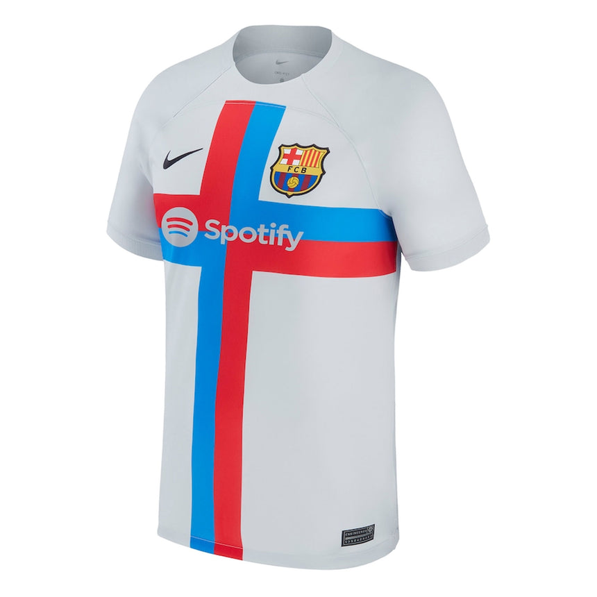 Nike Men's FC Barcelona Third Jersey 2022/23 Sky Grey/Black Front