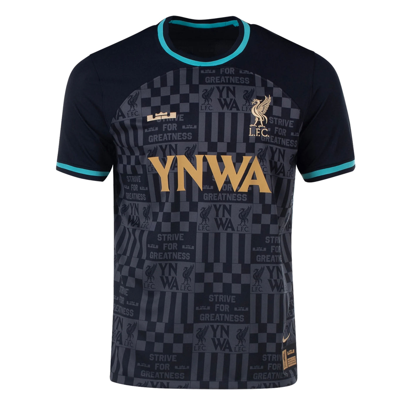 Nike Men's Liverpool 2023/24 Lebron James Jersey Black Front