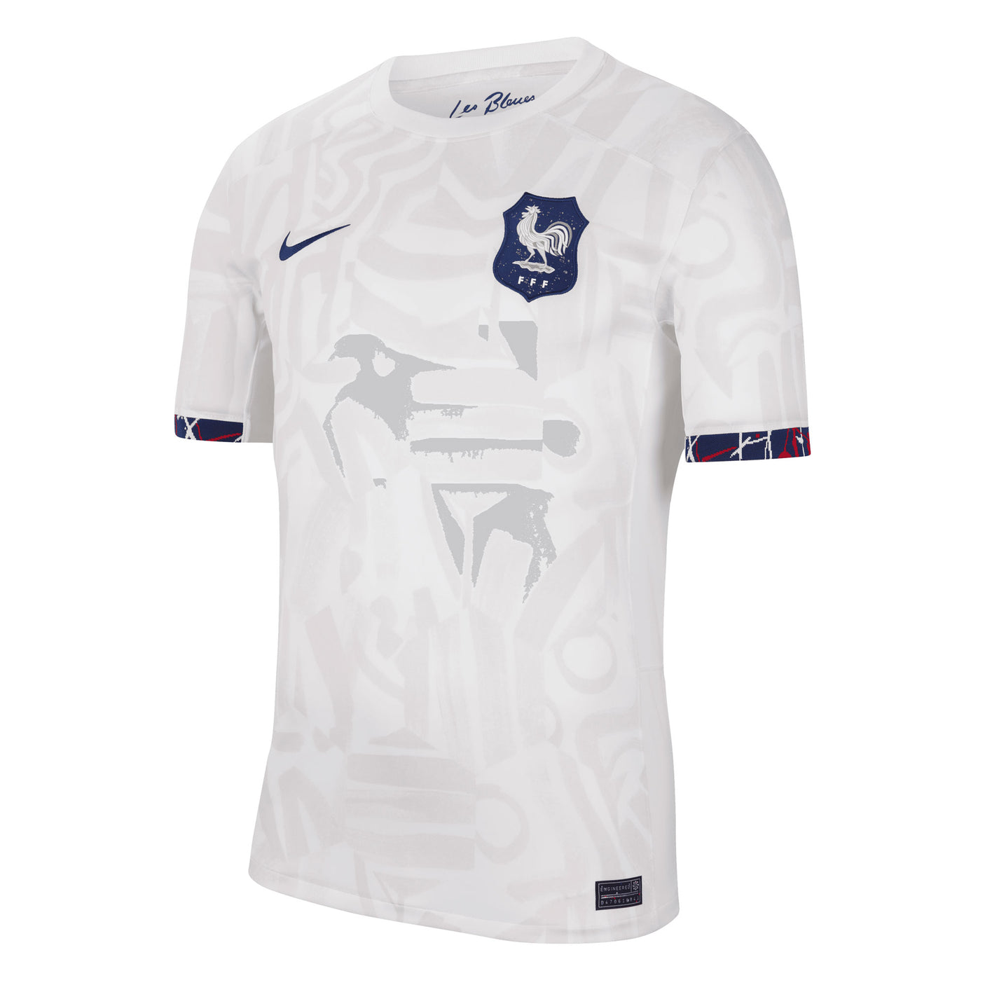 Nike Men's France 2023/24 Away Jersey White/Blue Front