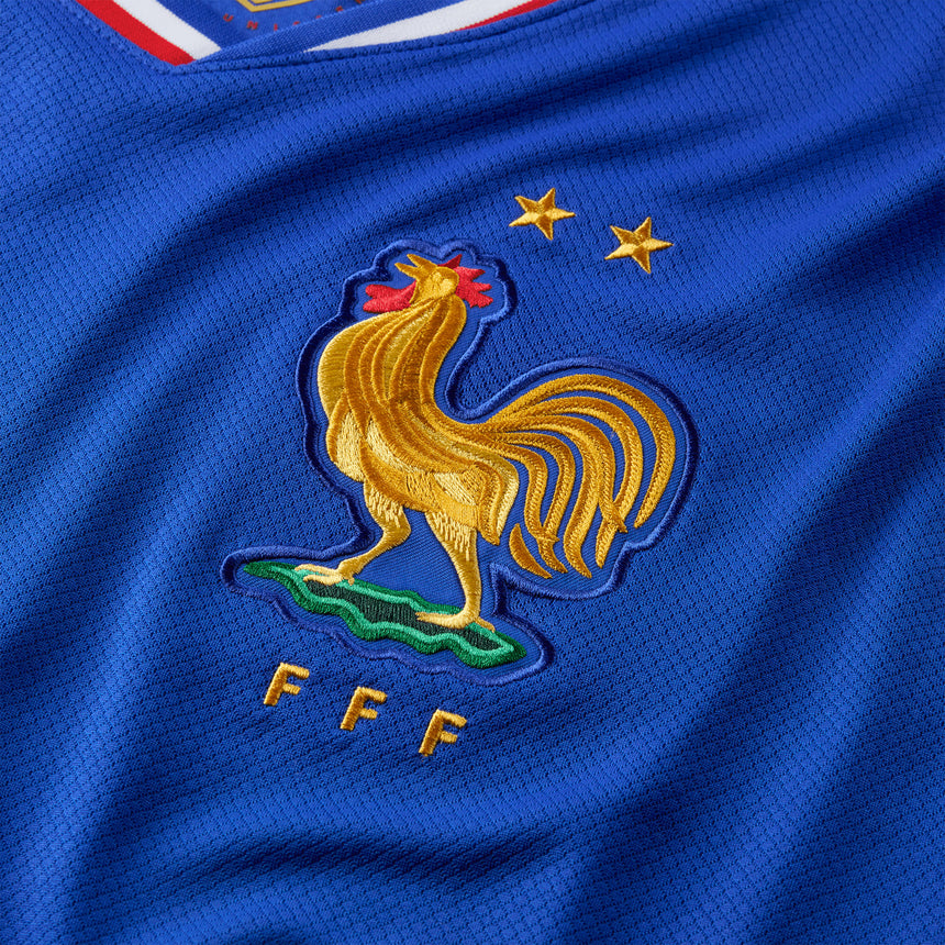 Nike Men's France 2024/25 Home Jersey Bright Blue/University Red/White Crest