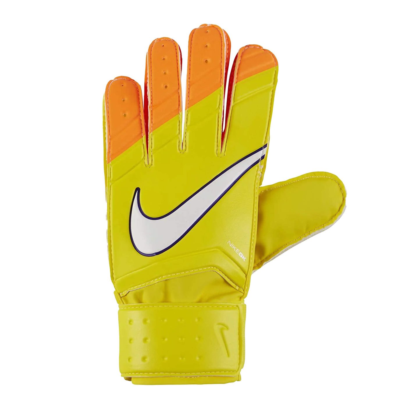 Nike Men's Match Goalkeeper Gloves Visual Yellow/Total Orange/White Front