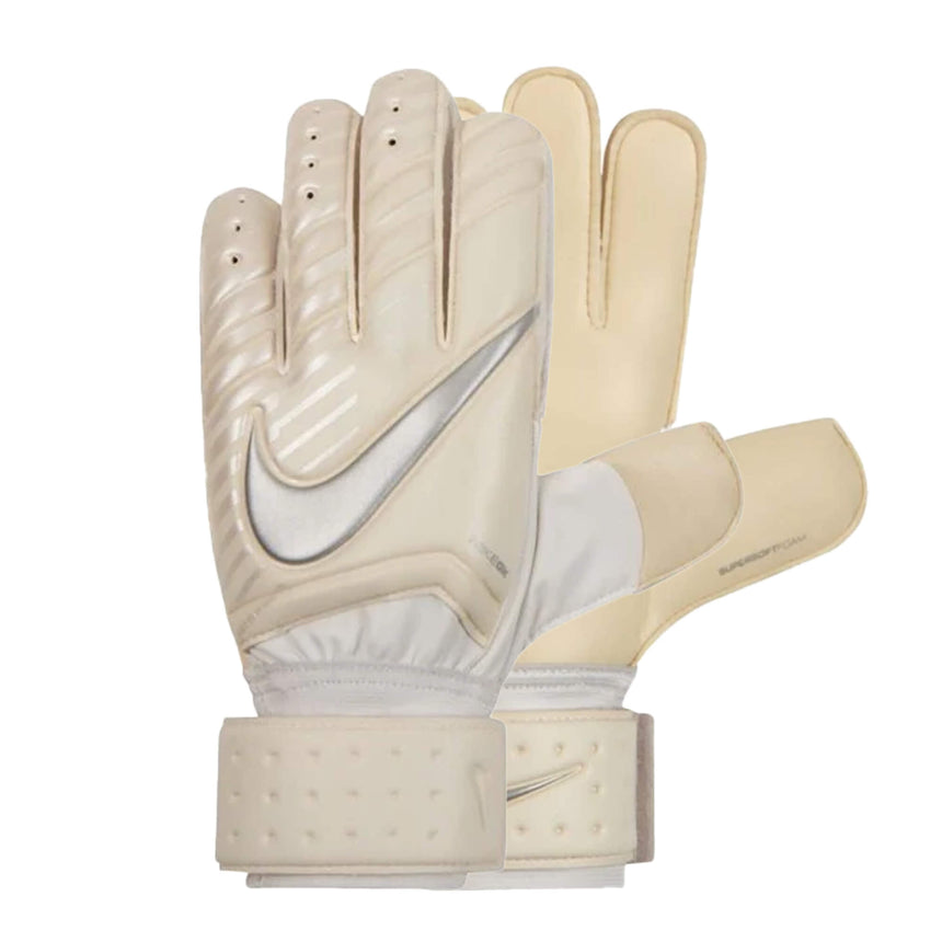 Nike Men's Spyne Pro Goalkeeper Gloves White/Chrome