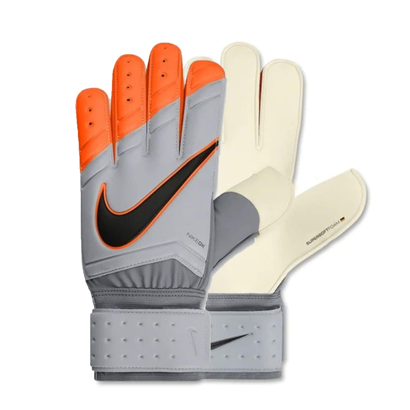 Nike Men's Goalkeeper Spyne Pro Gloves Wolf Grey/Total Orange/Black