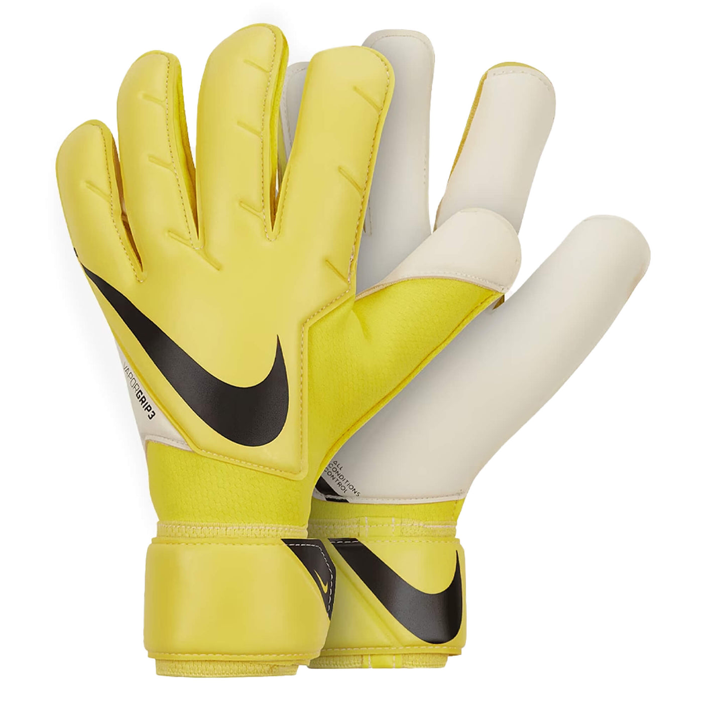 Nike Men's GoalKeeper Vapor Grip 3 Gloves Yellow Strike/Black