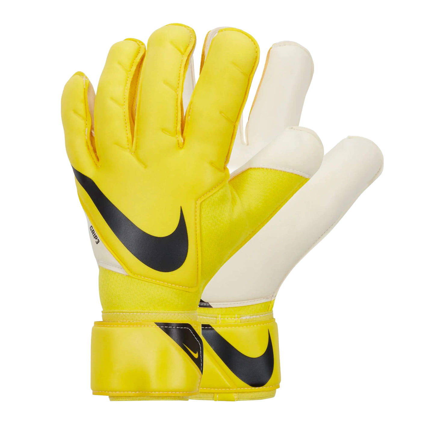 Nike Men's Grip 3 Goalkeeper Gloves Yellow Strike/Black