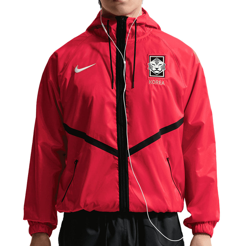 Nike Men's Korea Dri-Fit Anthem Jacket Red Front