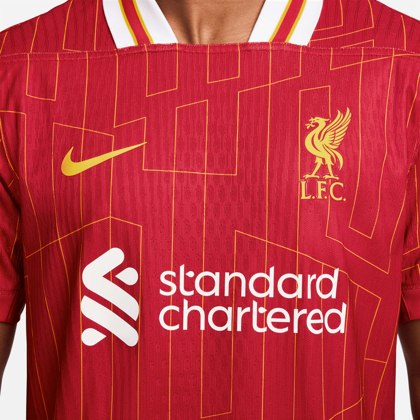 Nike Men's Liverpool 2024/25 Dri-FIT ADV Home Jersey Red/Yellow/White Crest