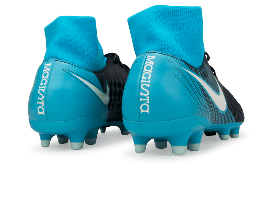Nike Men's Magista Onda II DF FG Obsidian/White/Gamma Blue Rear