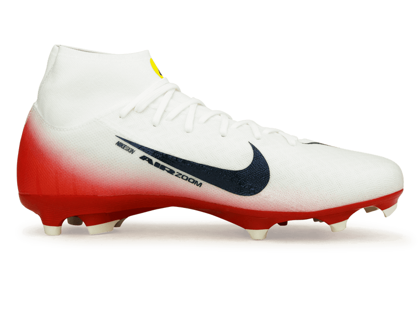 Nike Men's Zoom Mercurial Superfly 10 Academy FG/MG LV8 Red/Obsidian Side
