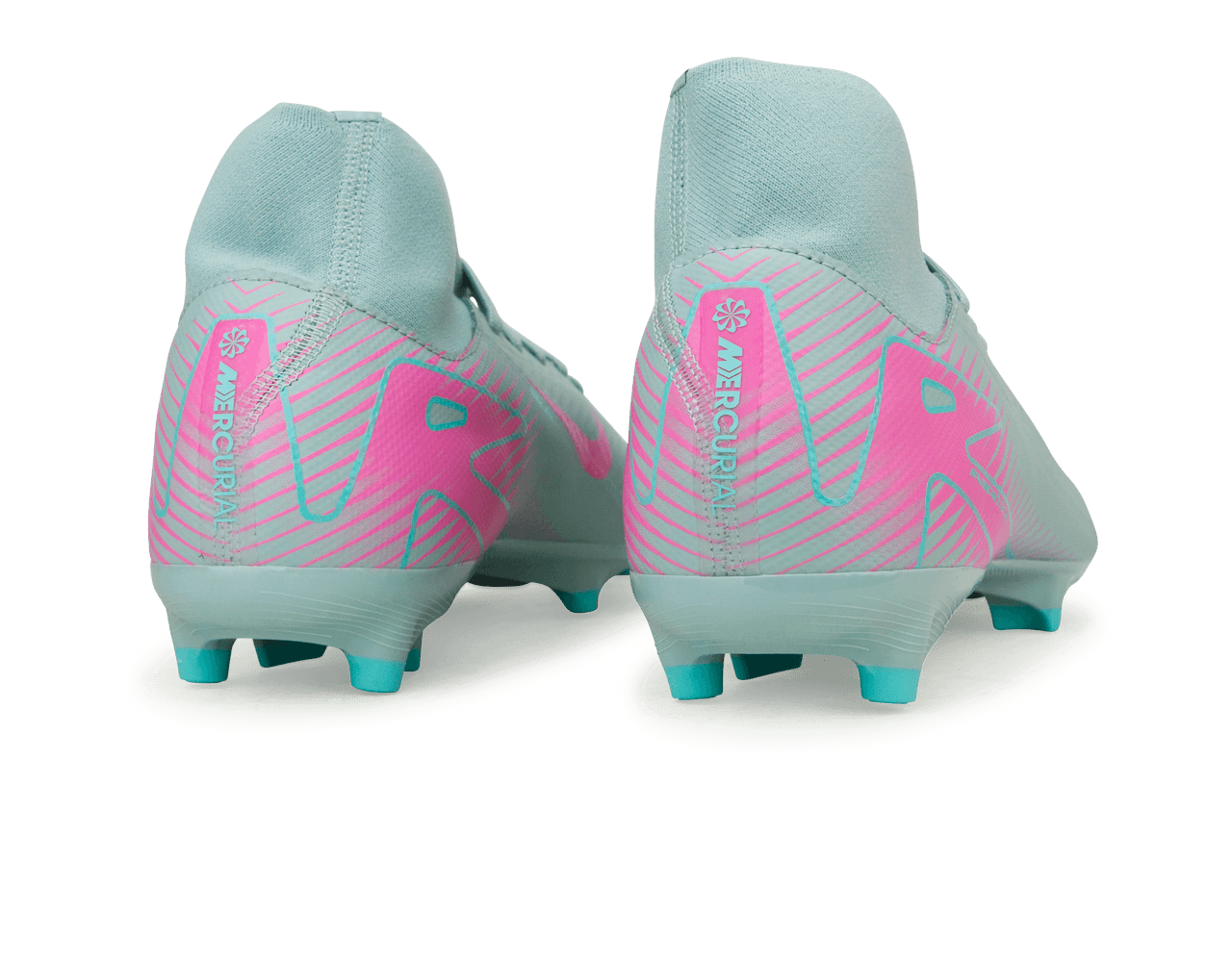 Nike Men's Mercurial Superfly 10 Academy FG/MG Ocean Cube/Pink Blast Rear
