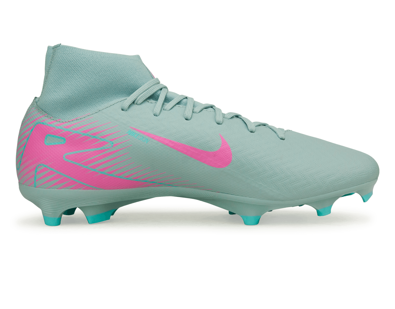 Nike Men's Mercurial Superfly 10 Academy FG/MG Ocean Cube/Pink Blast Side