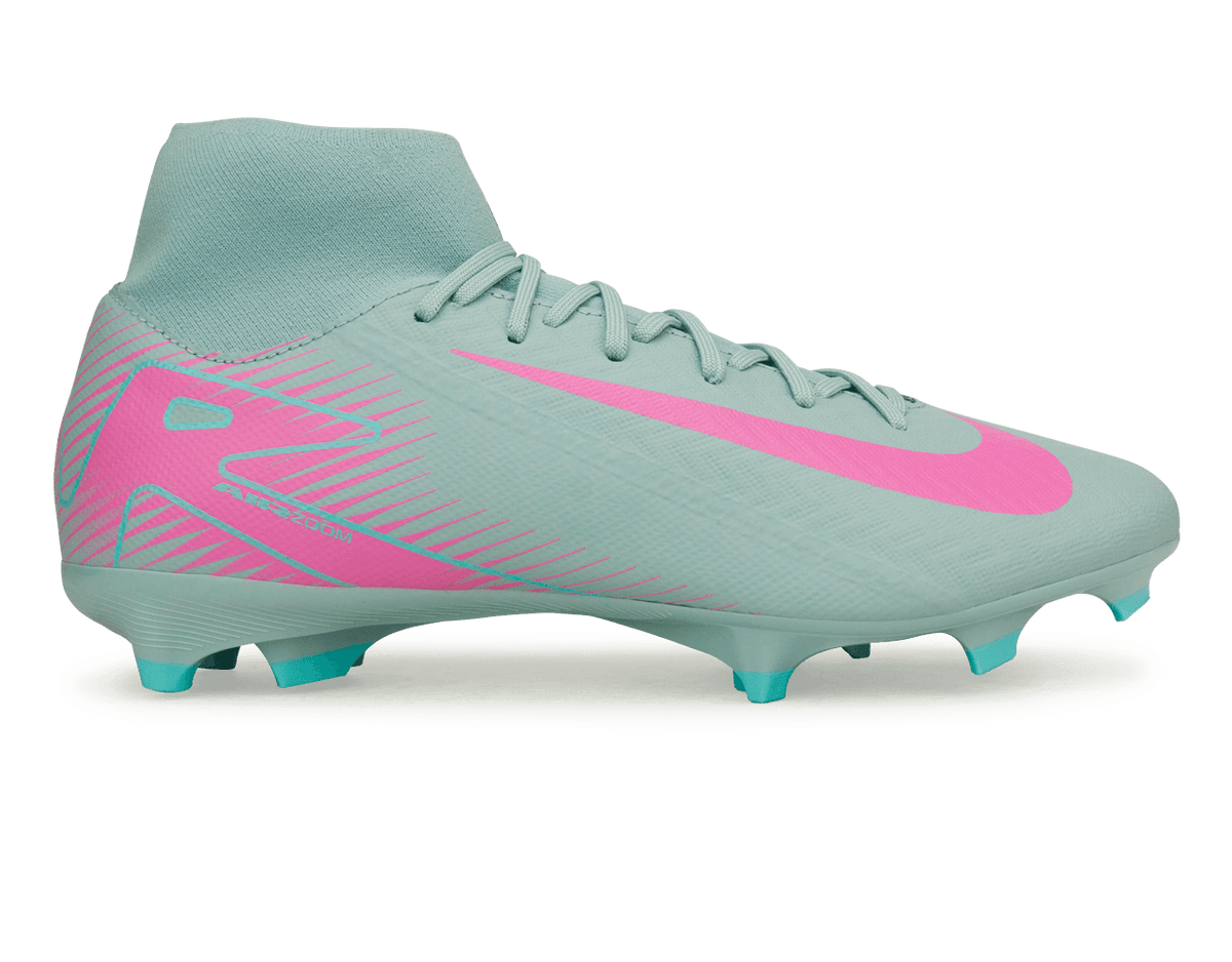 NIKE MEN\'S MERCURIAL SUPERFLY 10 ACADEMY FG/MG OCEAN CUBE/PINK BLAST Nike Mercurial Superfly 10 Academy AG Ocean Cube Pink Blast  main image 2