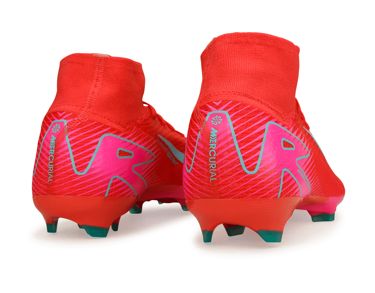 Nike Men's Zoom Mercurial Superfly 10 Pro FG Ember Glow/Aurora Green Rear