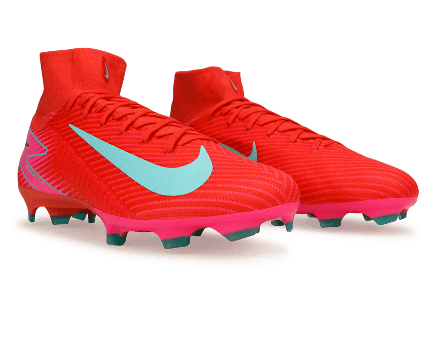 Nike Men's Zoom Mercurial Superfly 10 Pro FG Ember Glow/Aurora Green Together