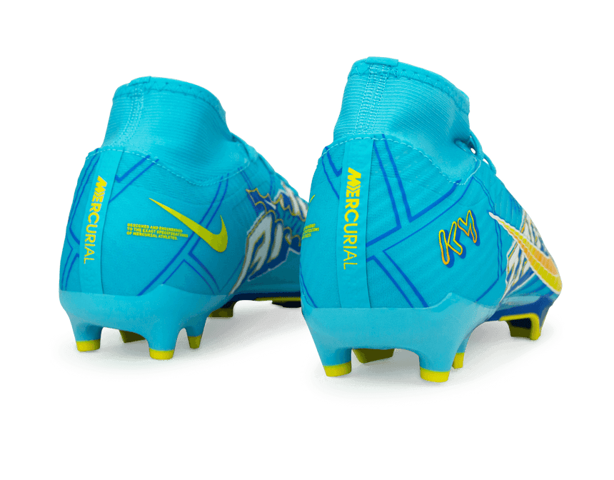 Nike Men's Mercurial Superfly 9 Academy KM FG/MG Blue/White Rear