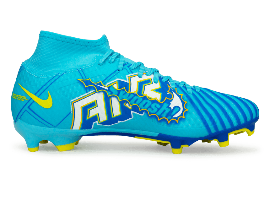 Nike Men's Mercurial Superfly 9 Academy KM FG/MG Blue/White Side