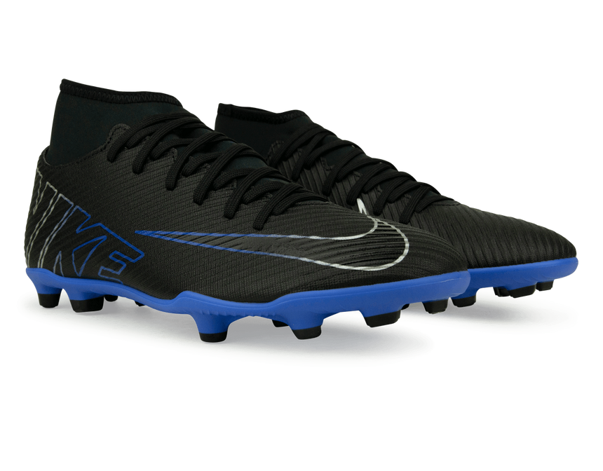 Nike Men's Zoom Mercurial Superfly 9 Club FG/MG Black/Blue Together