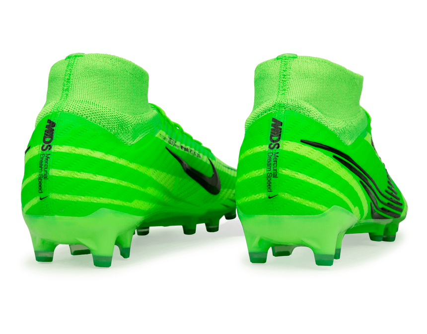 Nike Men's Zoom Mercurial Superfly 9 MDS Elite AG-Pro Green Strike/Black Rear
