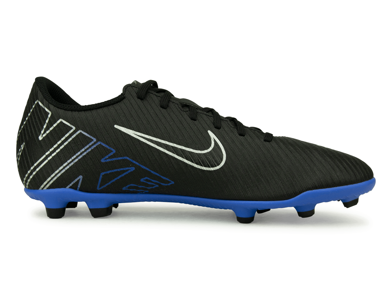 Nike Men's Mercurial Vapor 15 Club FG/MG Black/Blue Side