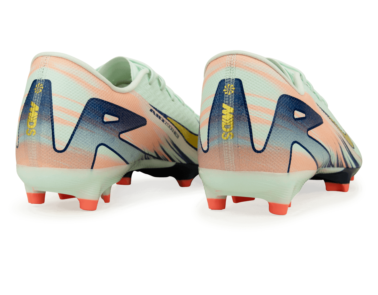 Nike Men's Zoom Mercurial Vapor 16 Academy MDS 009 FG/MG Barely Green/Metallic Gold Rear