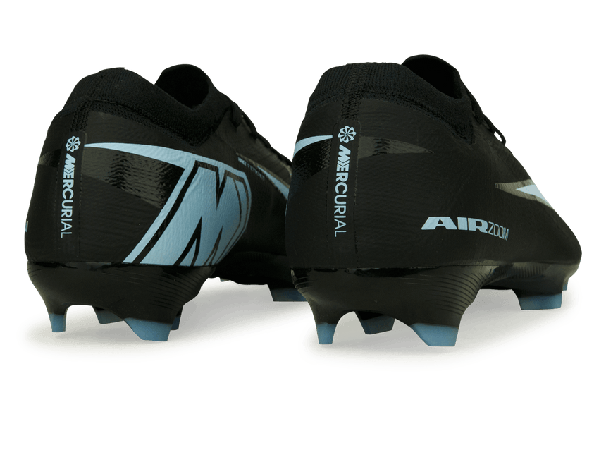 Nike Men's Zoom Mercurial Vapor 16 Pro FG Black/Ice Blue Rear