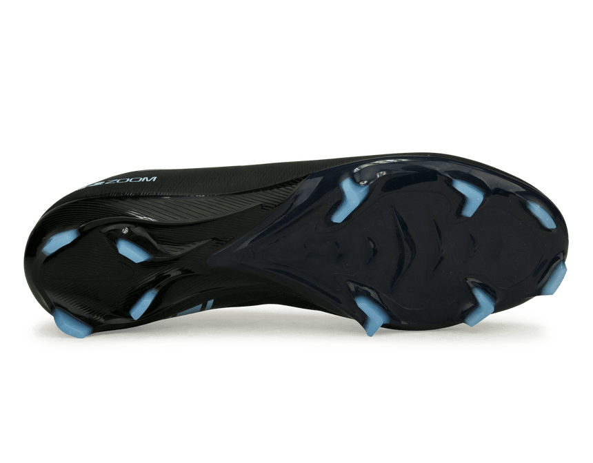 Nike Men's Zoom Mercurial Vapor 16 Pro FG Black/Ice Blue Sole