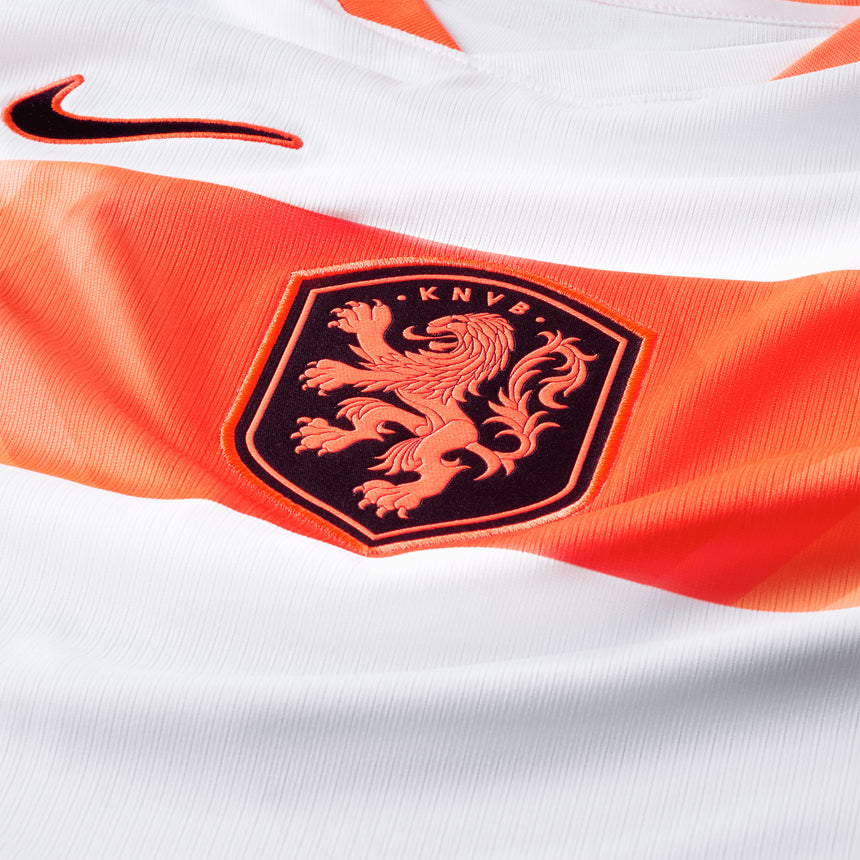 Nike Men's Netherlands World Cup 2026 Away Jersey White/Orange Crest