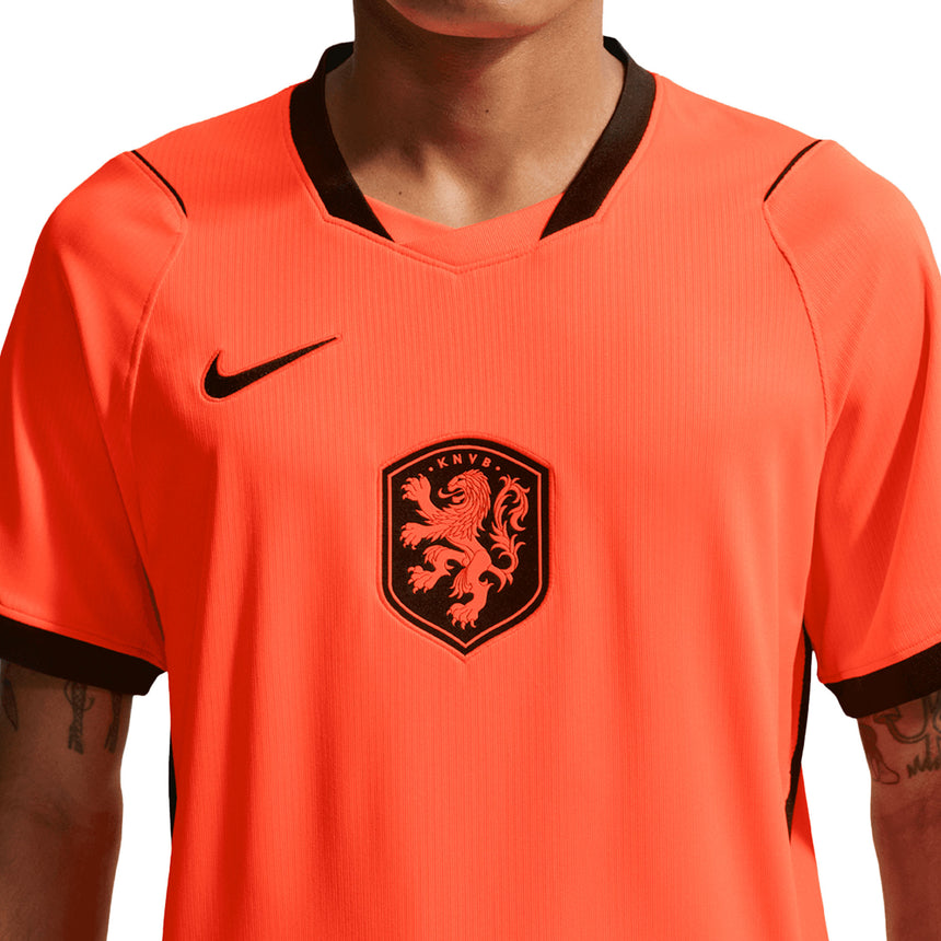 Nike Men's Netherlands World Cup 2026 Home Jersey Orange/Black Neck