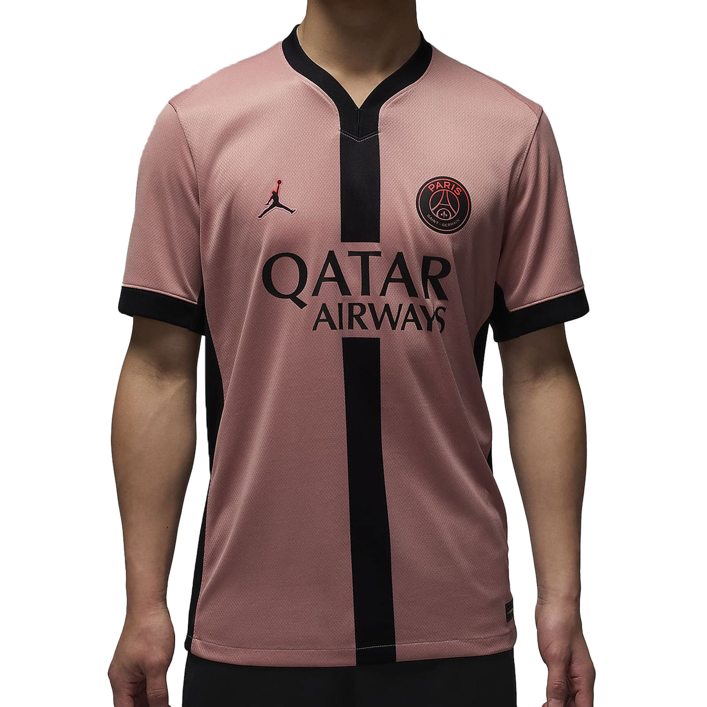 Nike Men's PSG 2024/25 Third Jersey Rust Pink/Black Front