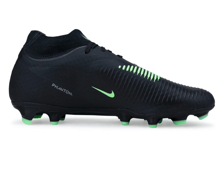 Nike Men's Phantom 6 High Academy FG/MG Black/Illusion Green Side