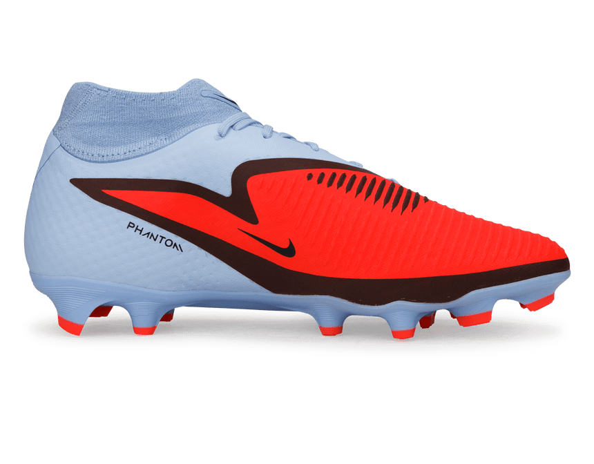 Nike Men's Phantom 6 High Academy FG/MG Royal Tint/Bright Crimson Side