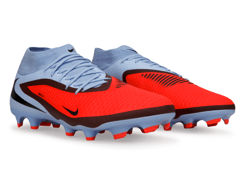 Nike Men's Phantom 6 High Academy FG/MG Royal Tint/Bright Crimson Together