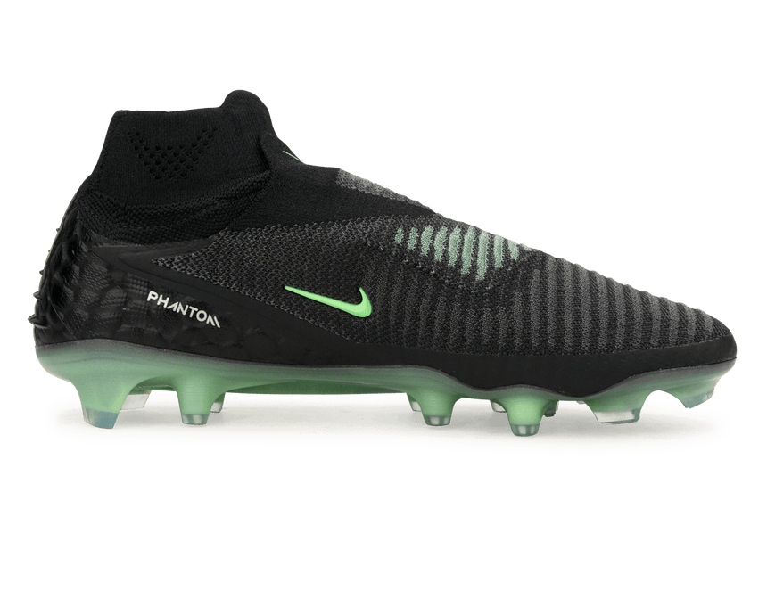 Nike Men's Phantom 6 High Elite FG Black/Illusion Green Side