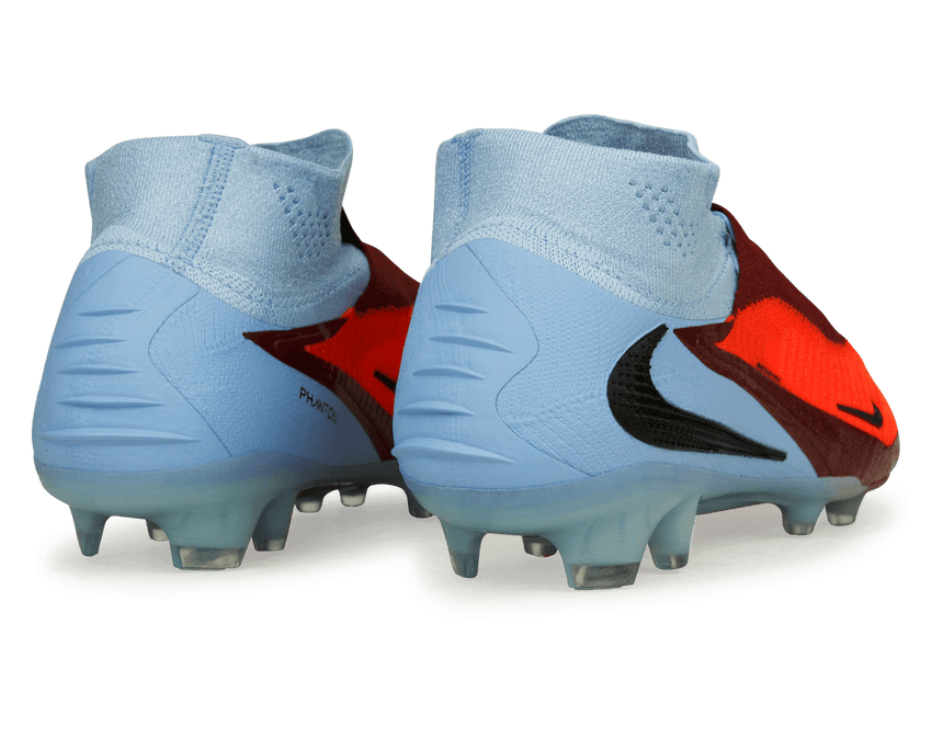 Nike Men's Phantom 6 High Elite FG Royal Tint/Black/Bright Crimson Rear