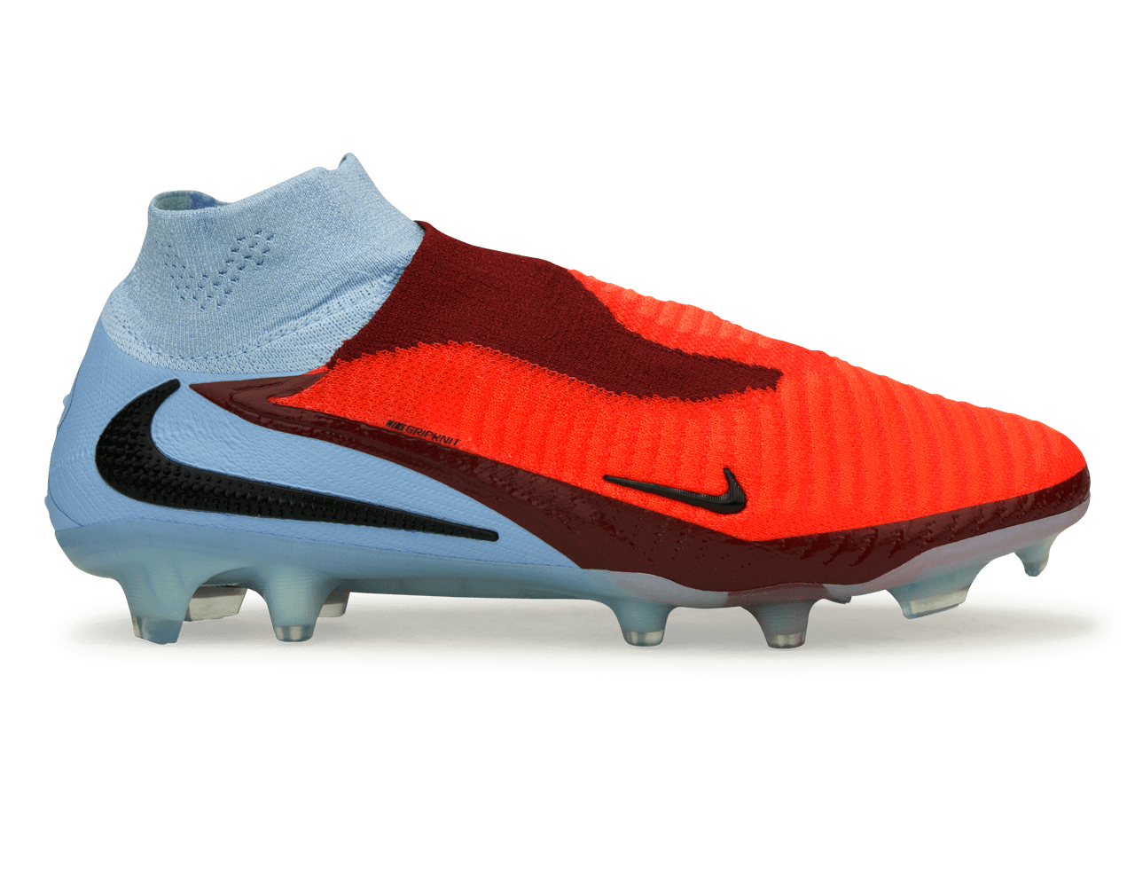 Nike Men's Phantom 6 High Elite FG Royal Tint/Black/Bright Crimson Side