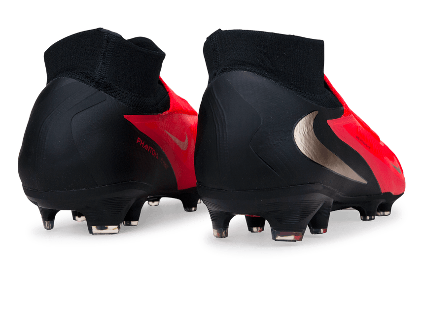 Nike Men's Phantom 6 High Pro FG Bright Crimson/Black Rear