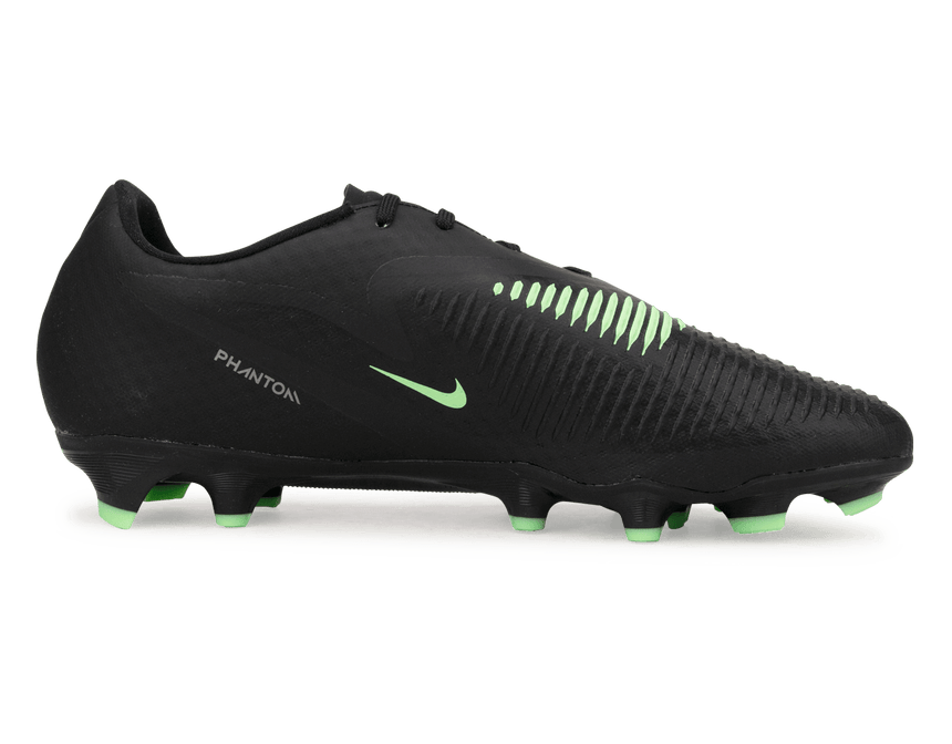 Nike Men's Phantom 6 Low Academy FG/MG Black/Illusion Green Side