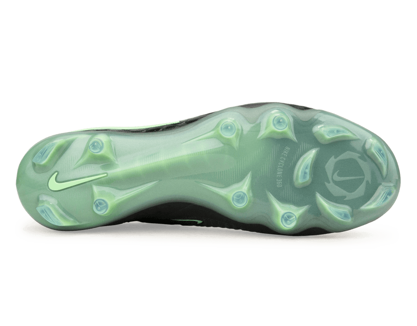 Nike Men's Phantom 6 Low Elite FG Black/Illusion Green Sole