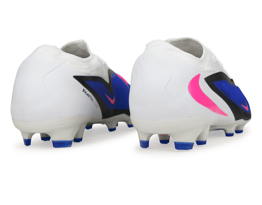 Nike Men's Phantom 6 Low Pro FG Racer Blue/Pink Blast Rear