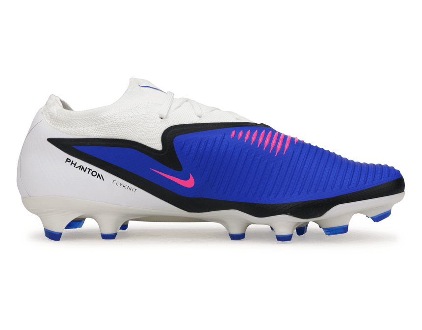 Nike Men's Phantom 6 Low Pro FG Racer Blue/Pink Blast Side