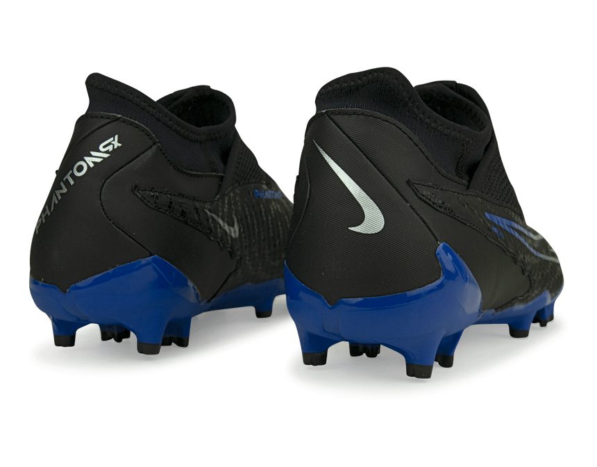 Nike Men's Phantom GX Academy DF FG/MG Black/Blue Rear