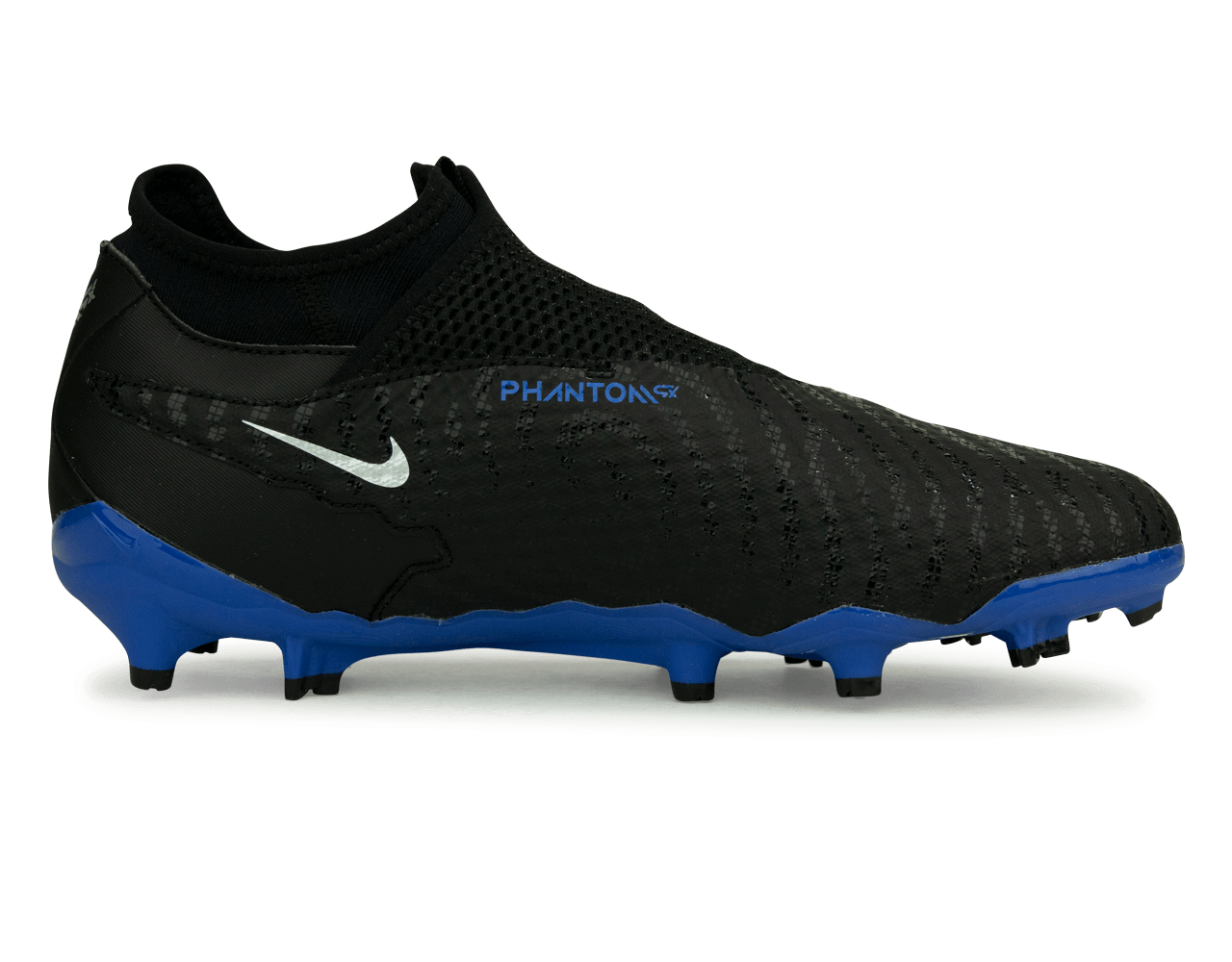 Nike Men's Phantom GX Academy DF FG/MG Black/Blue Side