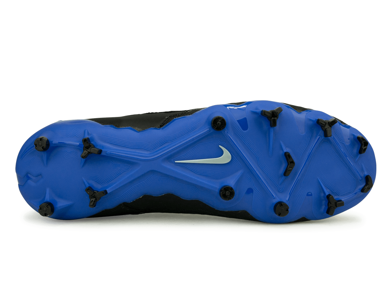Nike Men's Phantom GX Academy DF FG/MG Black/Blue Sole