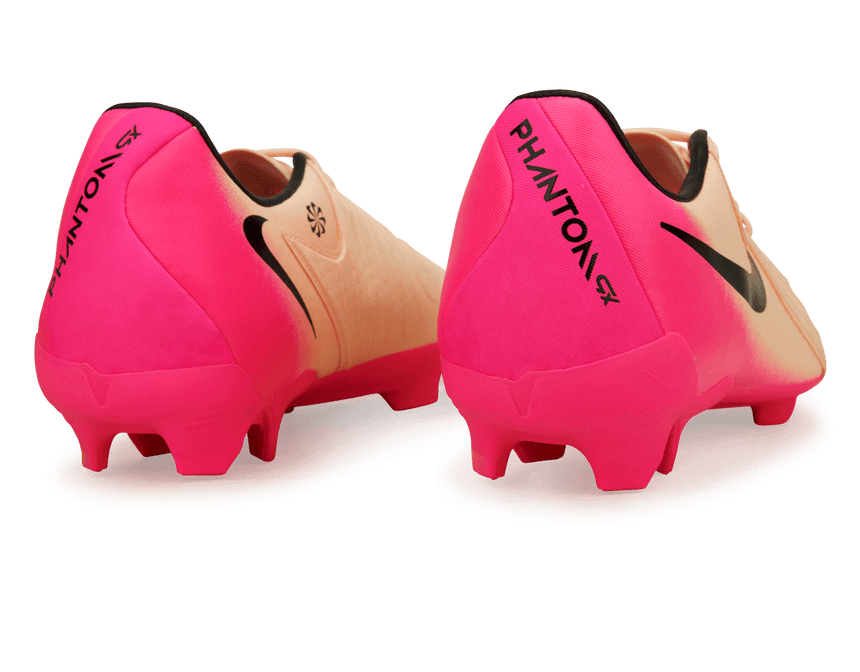 Nike Men's Phantom GX II Academy FG/MG Crimson Tint/Pink Blast Heel