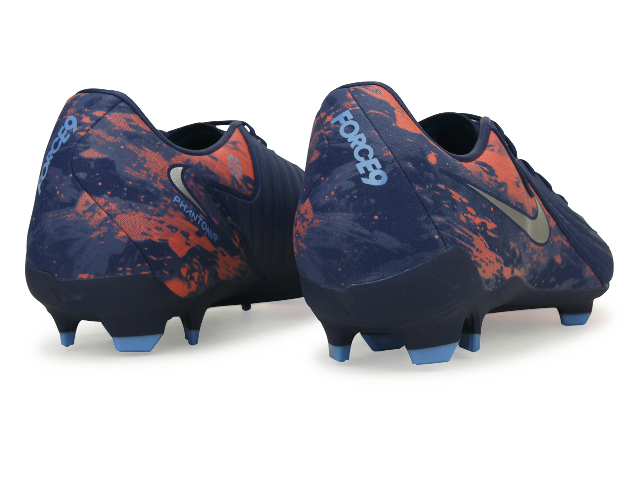 Nike Men's Phantom GX II Academy FG/MG Erling Haaland Blue Void/Chrome Rear