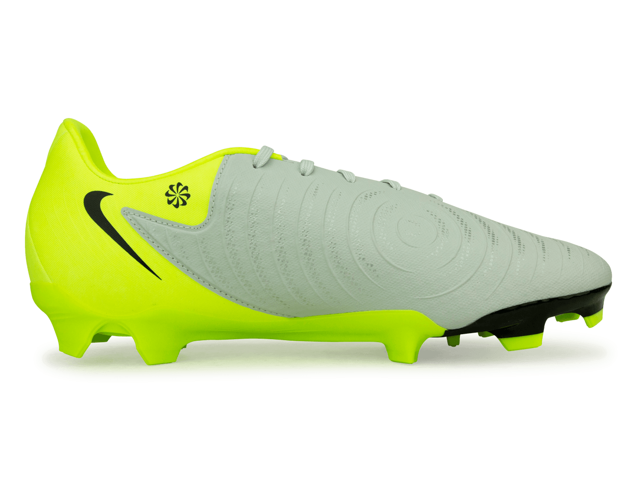 Nike Men's Phantom GX II Academy FG/MG Silver/Black/Volt Side