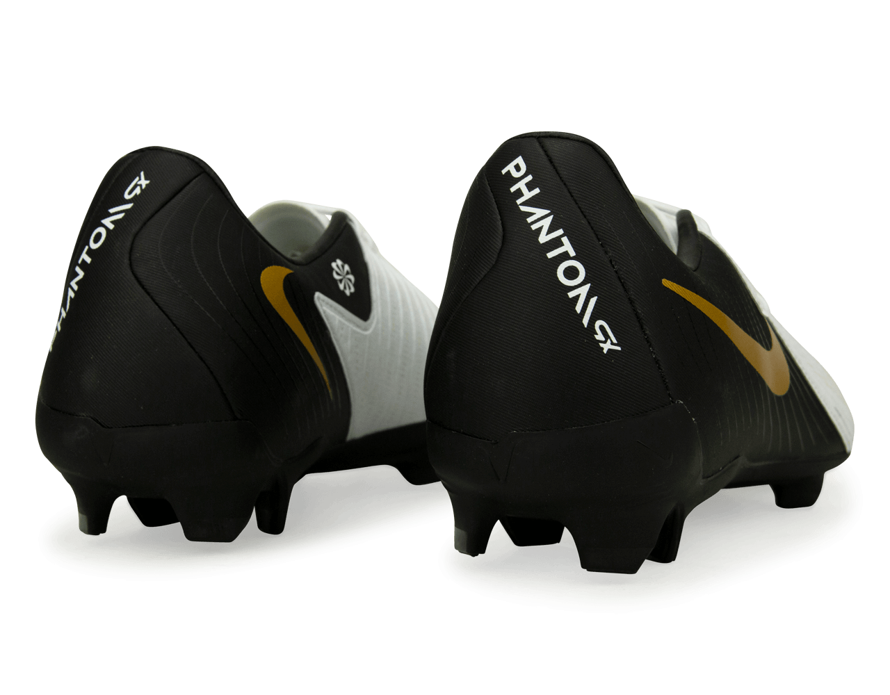 Nike Men's Phantom GX II Academy FG/MG White/Black/Gold Rear