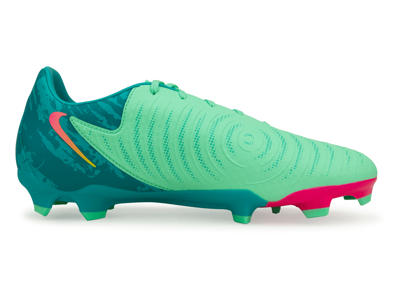 Nike Men's Phantom GX II Academy LV8 FG/MG Green Glow/Black Side