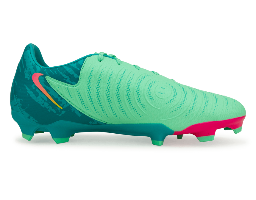 Nike Men's Phantom GX II Academy LV8 FG/MG Green Glow/Black Side
