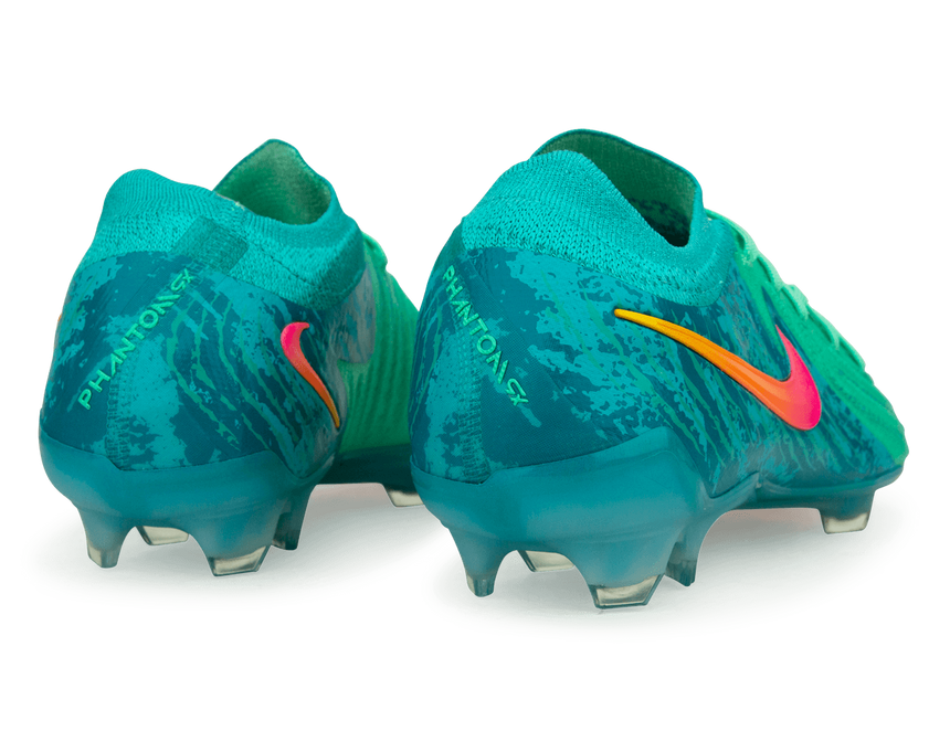 Nike Men's Phantom GX II Elite LV8 FG Green Glow/Black Rear